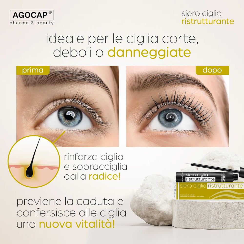 Agocap Sérum Cils fortifiant allongeant naturel