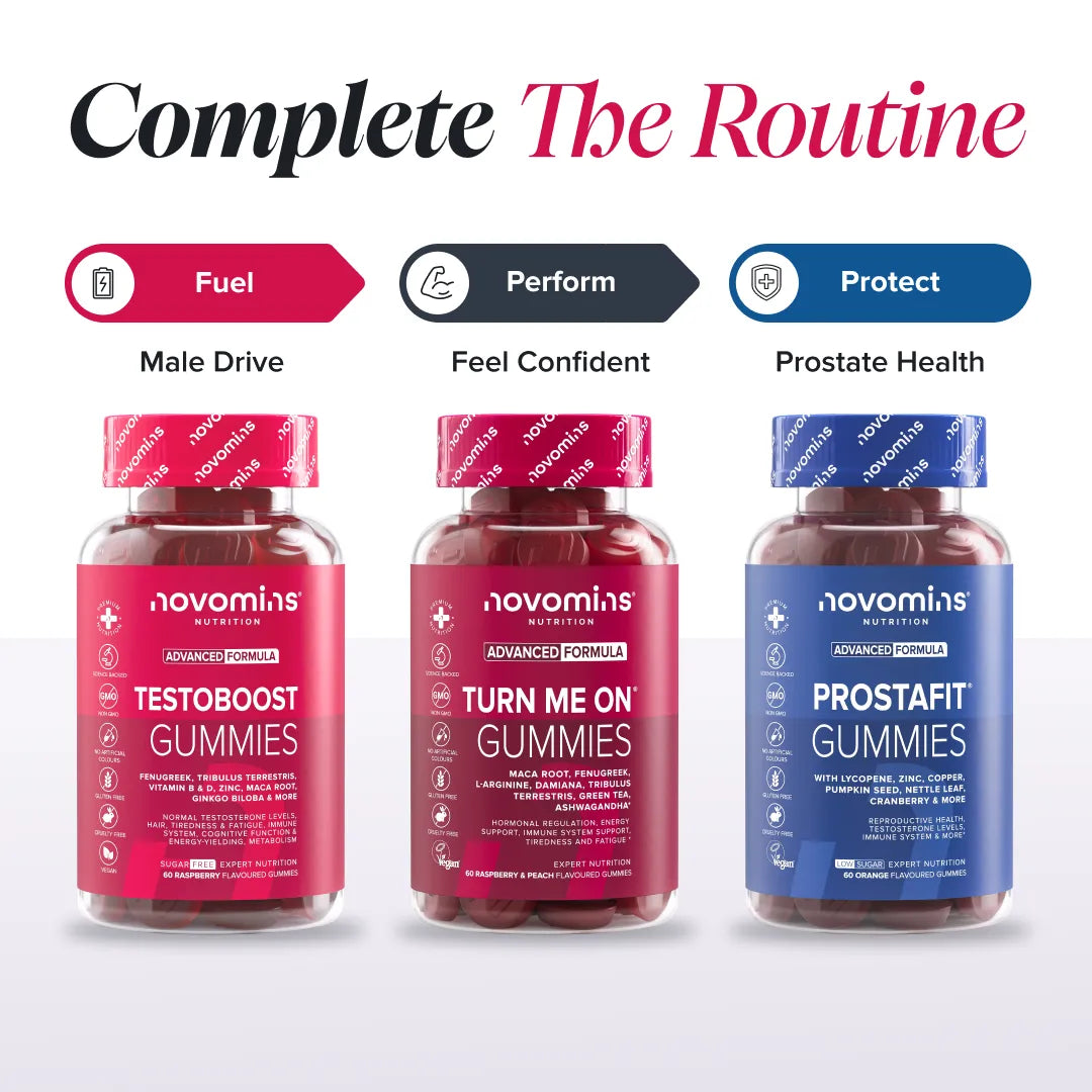 Novomins Libido TestoBoost Gummies maca zinc homme