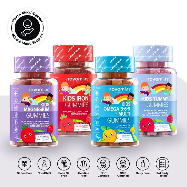 Novomins Pack Esprit & Humeur enfants fer oméga ventre