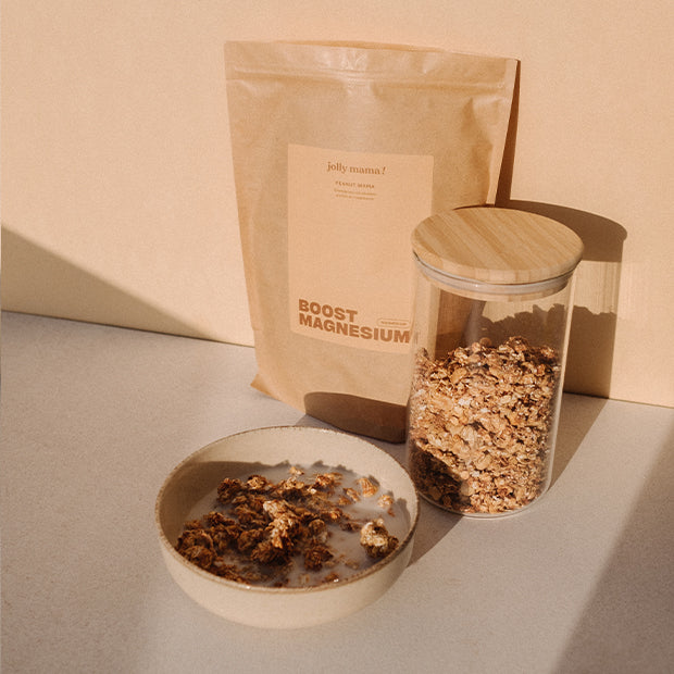 Jolly Mama Peanut Mama granola cacahuète 1 produit magnésium
