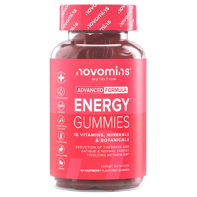 Novomins Énergie Gummies Énergie sans caféine
