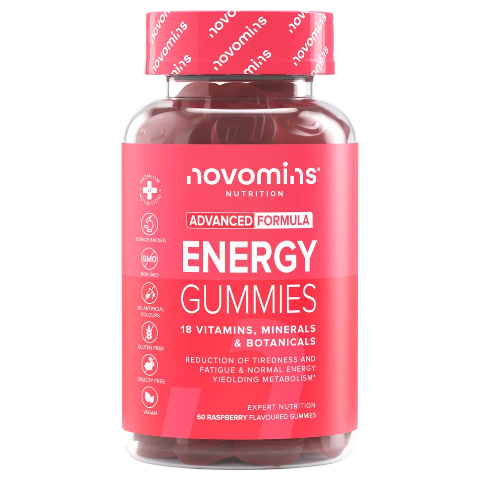 Novomins Énergie Gummies Énergie sans caféine