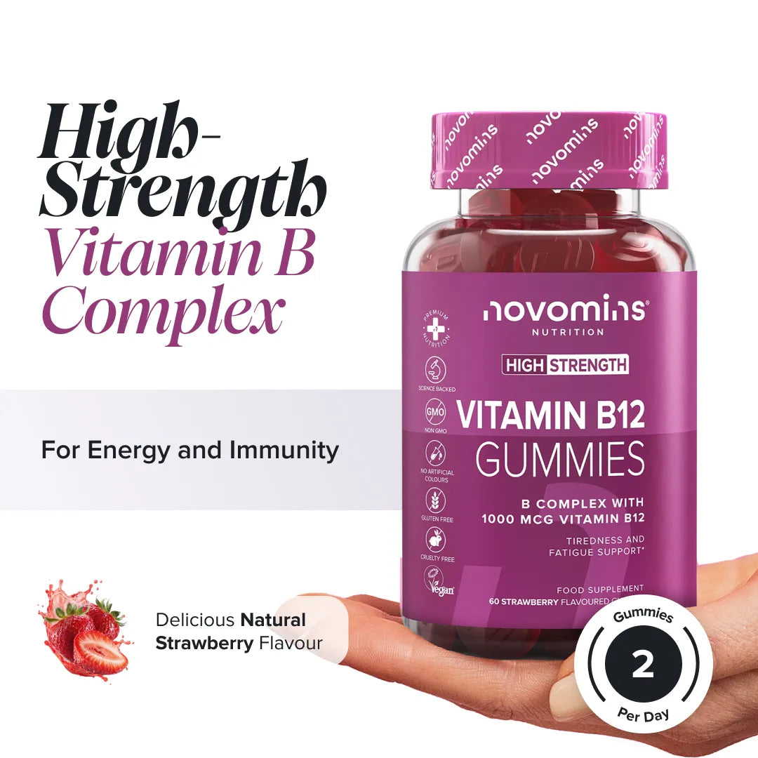 Novomins Immunité Gummies Vitamine B12 1000 mcg énergie