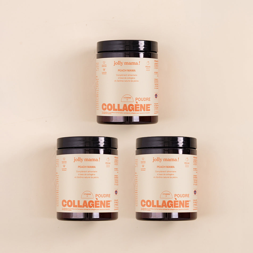 Jolly Mama Peach Mama Collagène Marin Pêche 1 Mois Peau