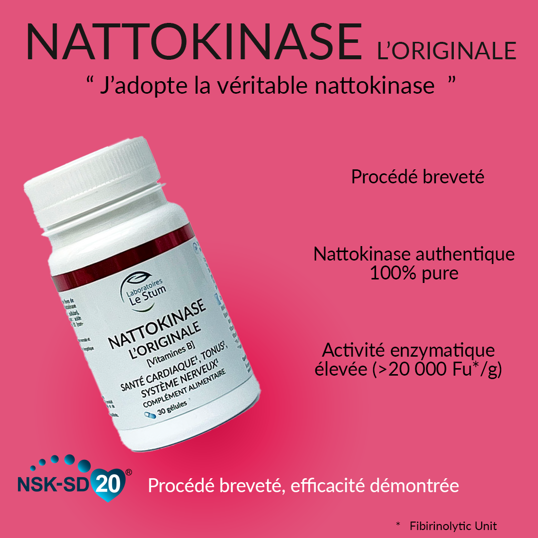 Le Stum Cardiovasculaire NATTOKINASE L’ORIGINALE gélule circulation