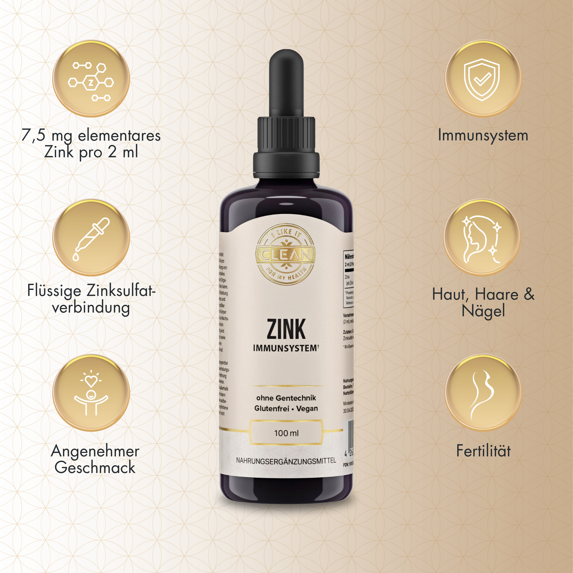 i like it clean Zink zinc liquide 100 ml 7,5 mg