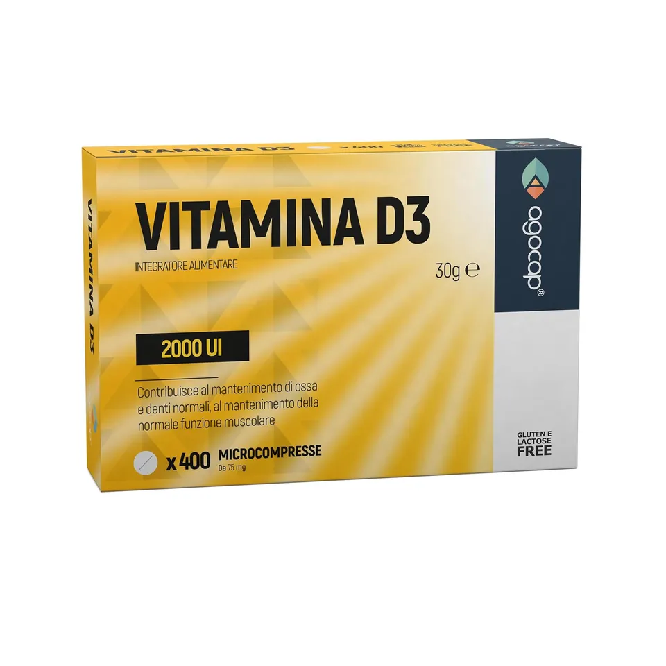 Agocap Vitamine e Minerali Vitamine D3 2000 UI micro-comprimés 400