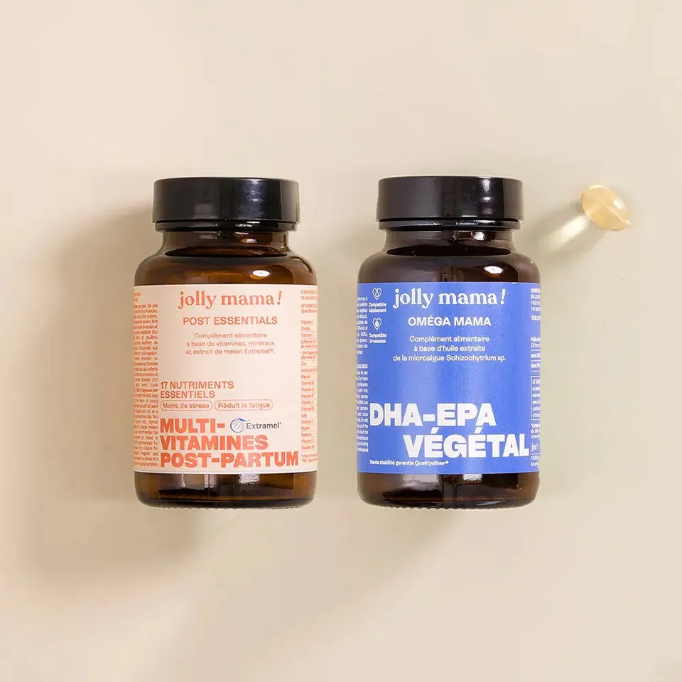 Jolly Mama Pack Postpartum Multivitamines DHA Gélule Vegan