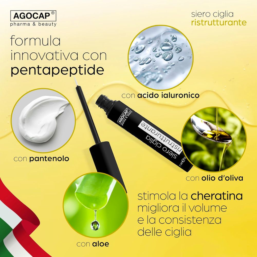 Agocap Sérum Cils fortifiant allongeant naturel