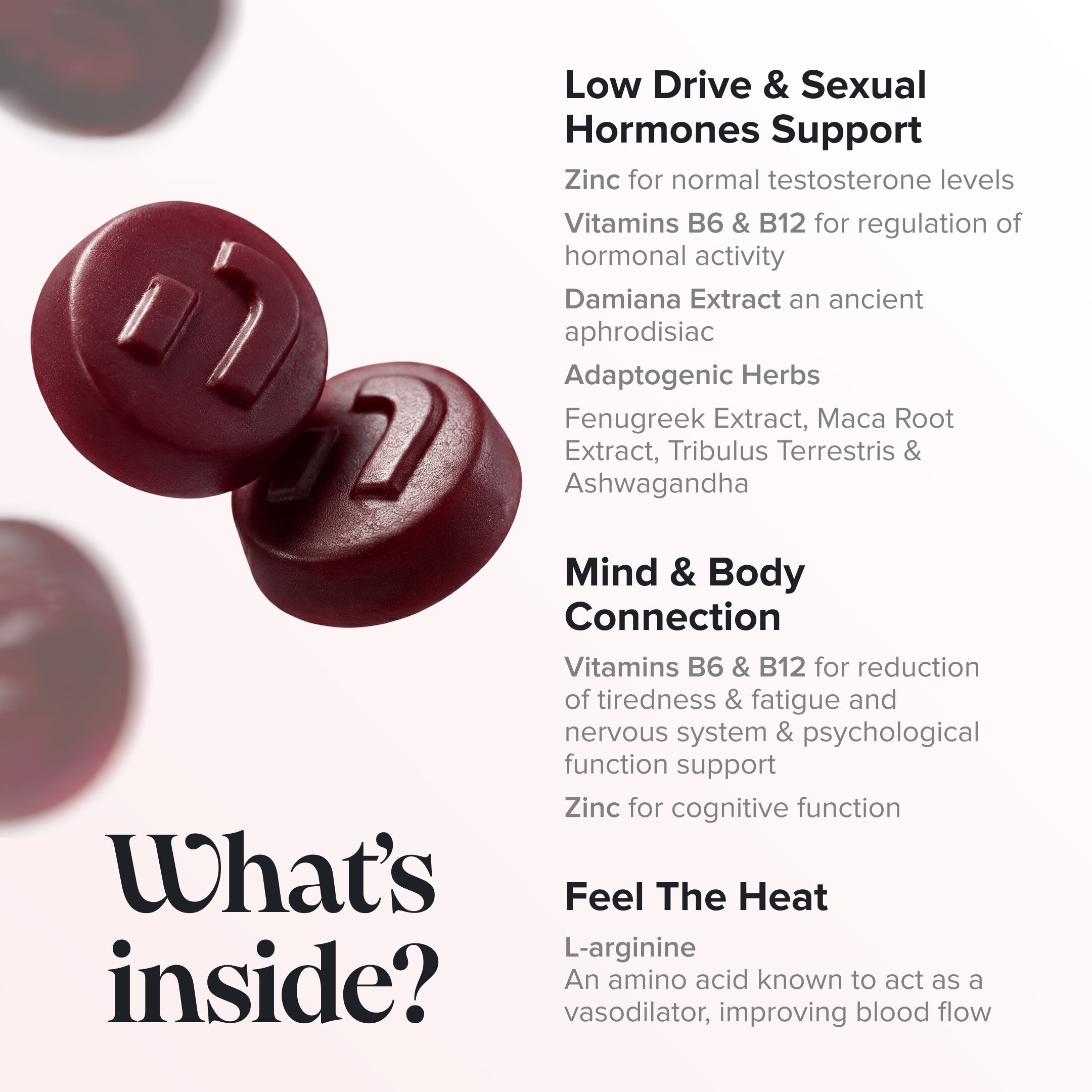 Novomins Libido Turn Me On Gummies maca ashwagandha énergie