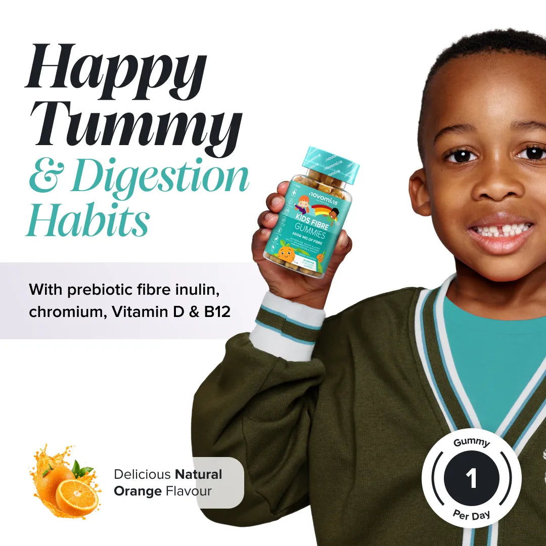 Novomins Fibres Enfants Gummies Orange 1000 mg