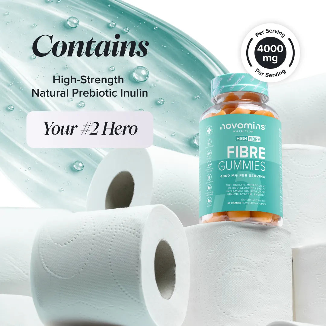 Novomins Gestion du poids Gummies de fibres transit inuline