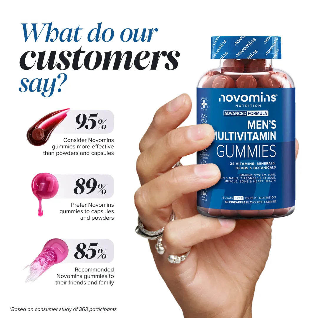 Novomins Multivitamines Hommes Gummies Sans Sucre