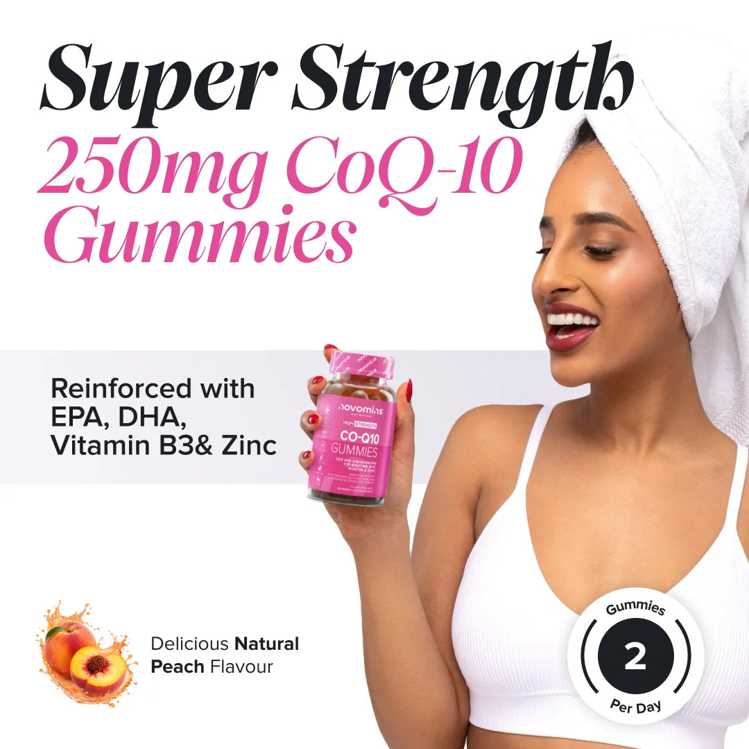 Novomins Gummies Co-Q10 Cœur Ubiquinone Zinc