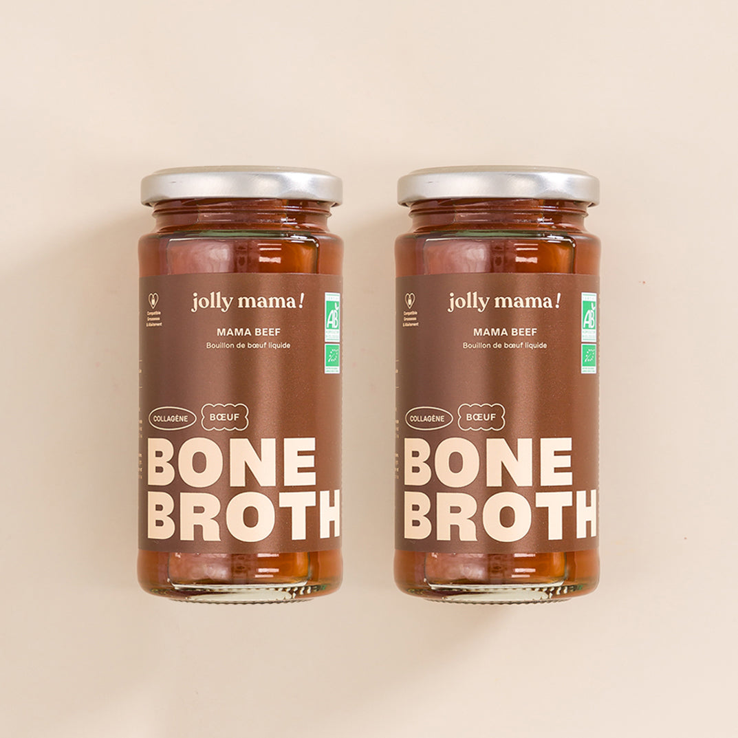 Jolly Mama Bouillons Mama beef bone broth 6 bouillons collagène