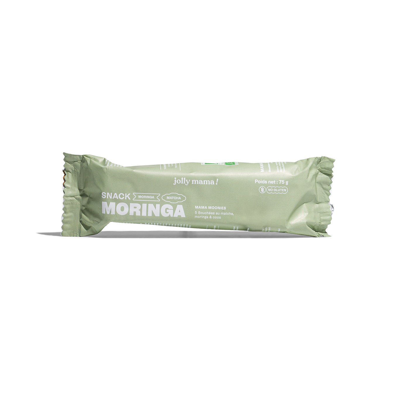 Jolly Mama Snacks Mama Moonies snack matcha sans gluten 1 produit