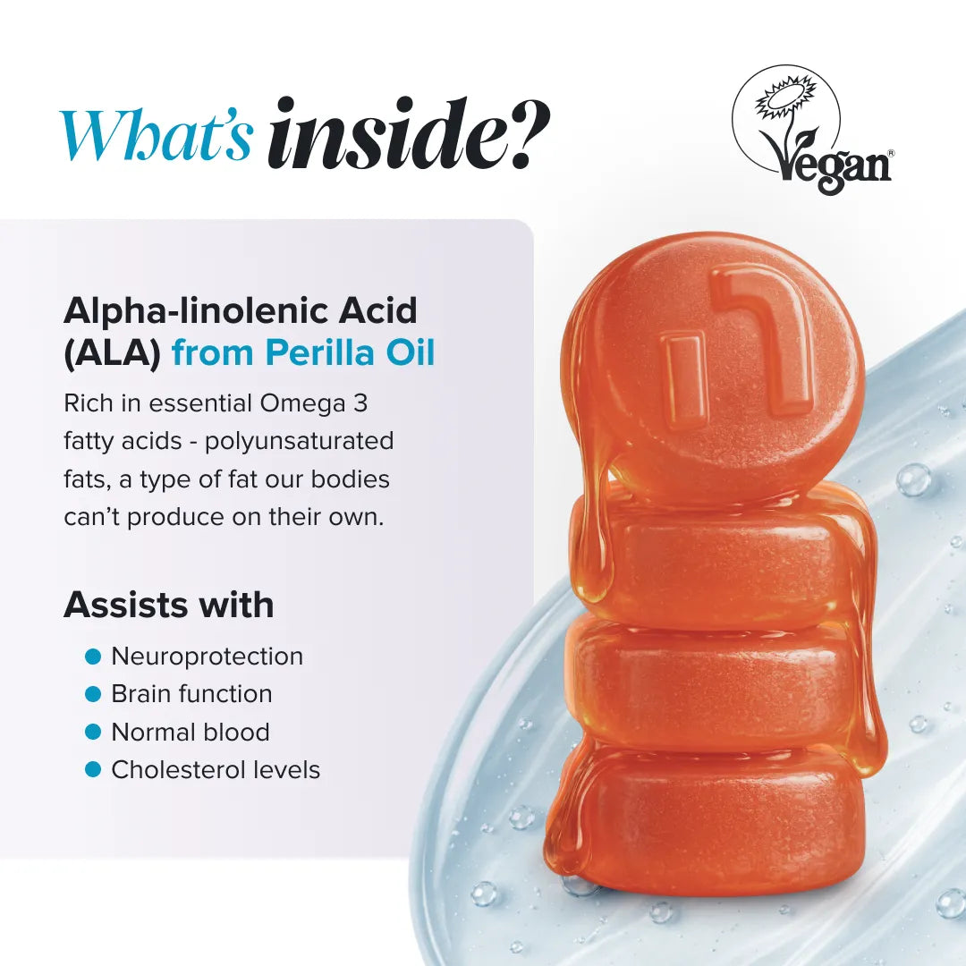 Novomins Cœur & circulation Oméga 3-6-9 gummies véganes périlla