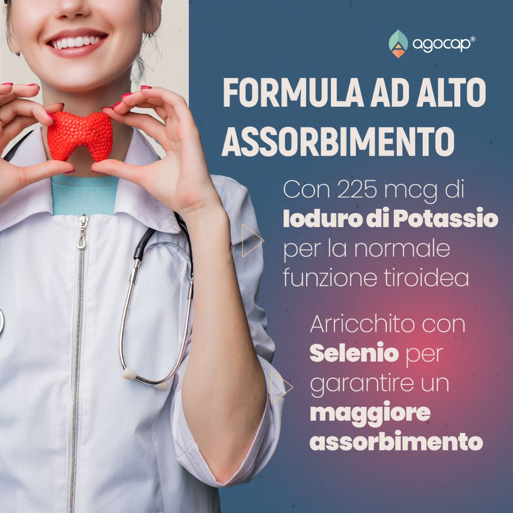 Agocap Vitamine e Minerali Tiroisolv iode sélénium thyroïde