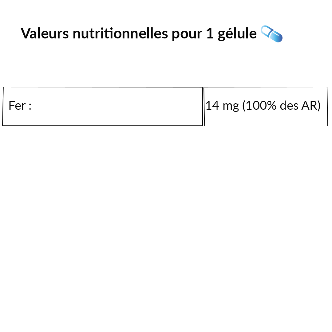 Le Stum Fer complément bisglycinate fatigue immunité FR