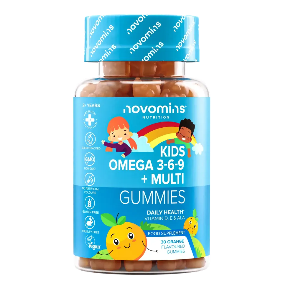 Novomins Enfants Gummies Oméga 3-6-9 vitamine D