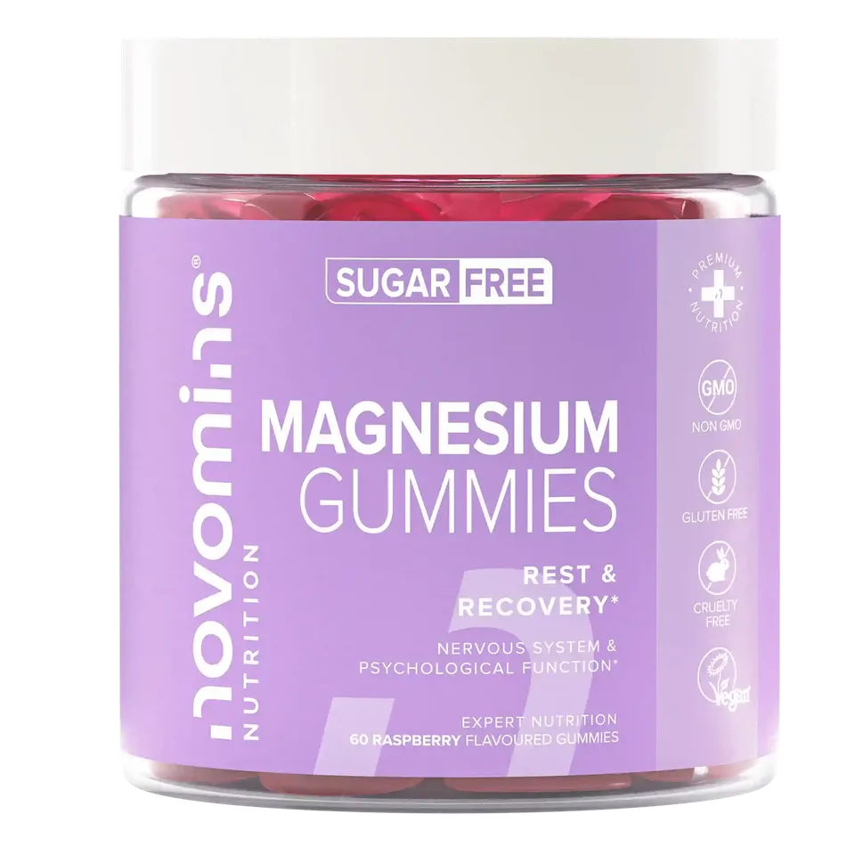 Novomins Énergie Gummies au Magnésium Sans Sucre 1636 mg