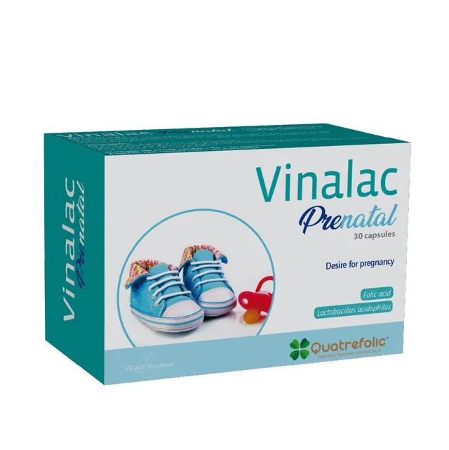 Vinalac Prenatal complément grossesse 30 gélules acide folique