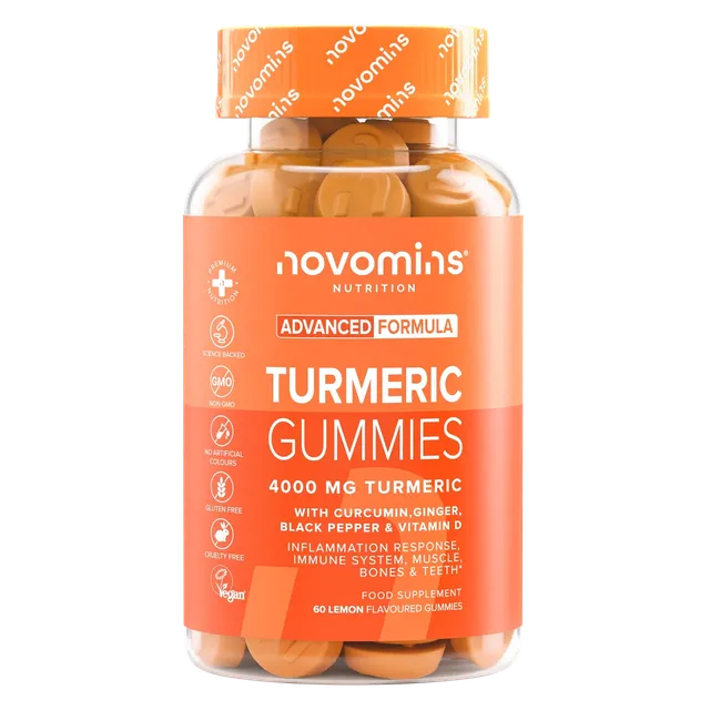 Novomins Os Articulations Muscles Gummies au Curcuma Vitamine D