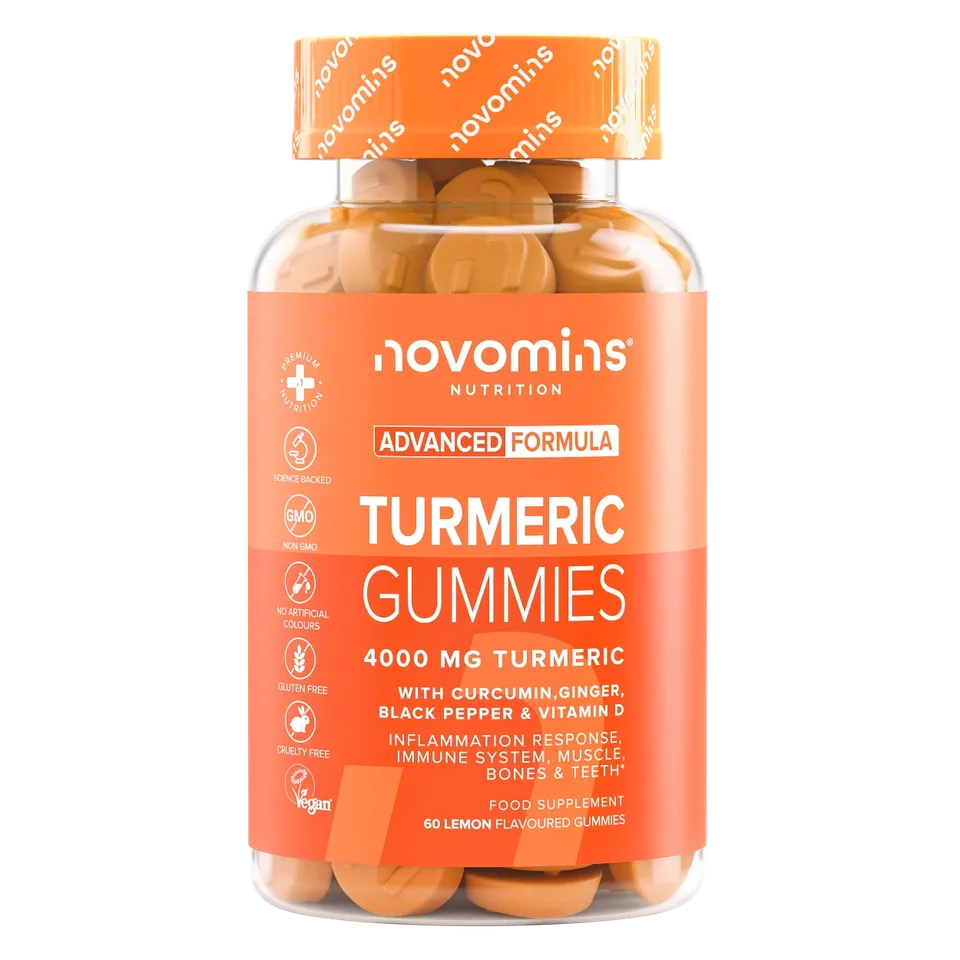 Novomins Os Articulations Muscles Gummies au Curcuma Vitamine D