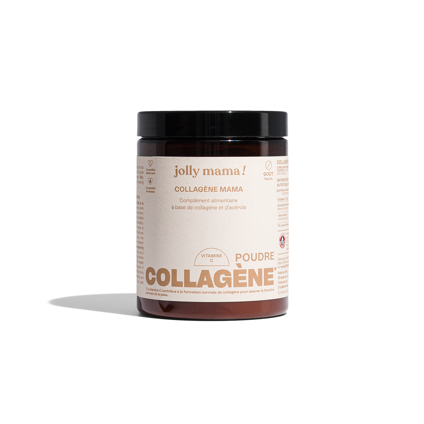 Jolly Mama Collagène Mama poudre collagène marin peau 1 mois