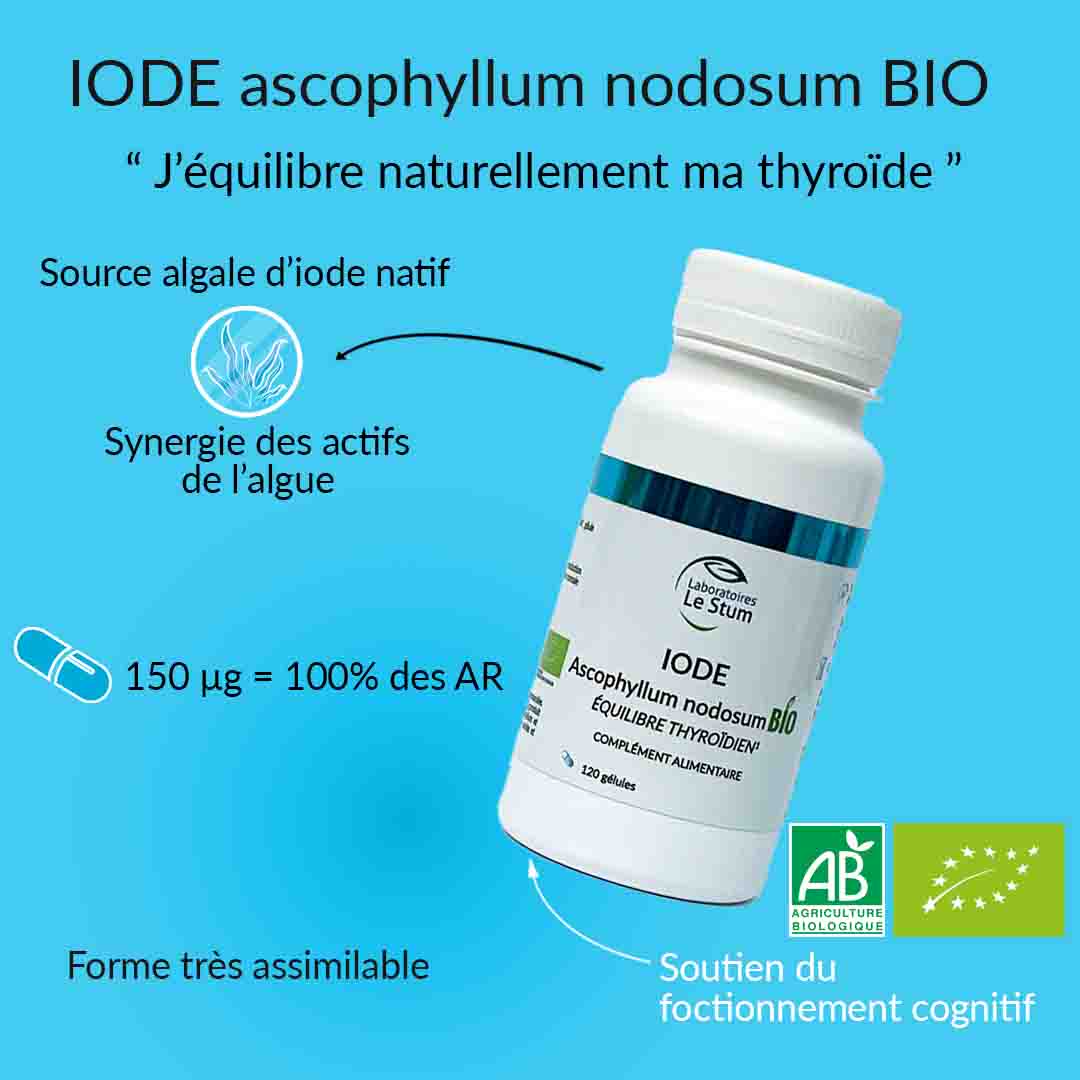 Le Stum Vitamines Minéraux Iode Ascophyllum Bio complément thyroïde