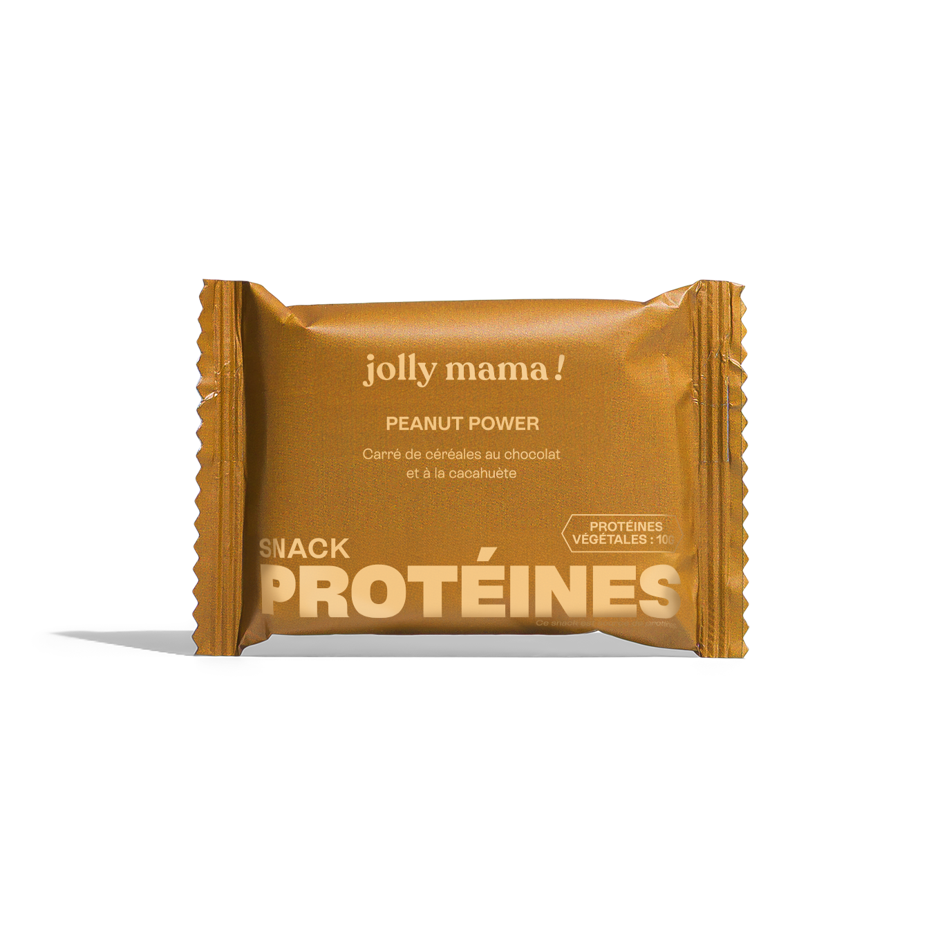 Jolly Mama Snacks Peanut Power barre protéinée 10g vegan