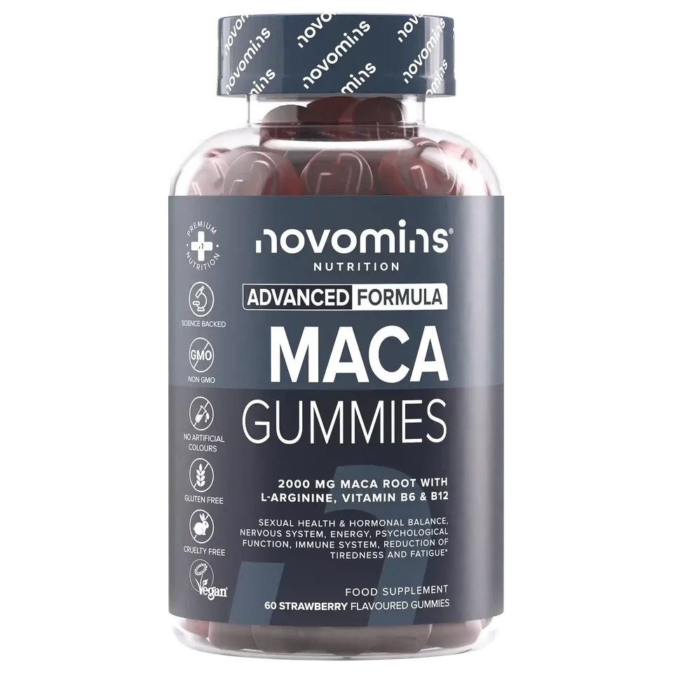 Novomins Libido Gummies de Maca noire énergie B12
