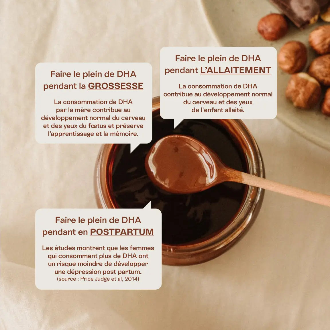 Jolly Mama Crazy nut pâte à tartiner cacao noisettes DHA